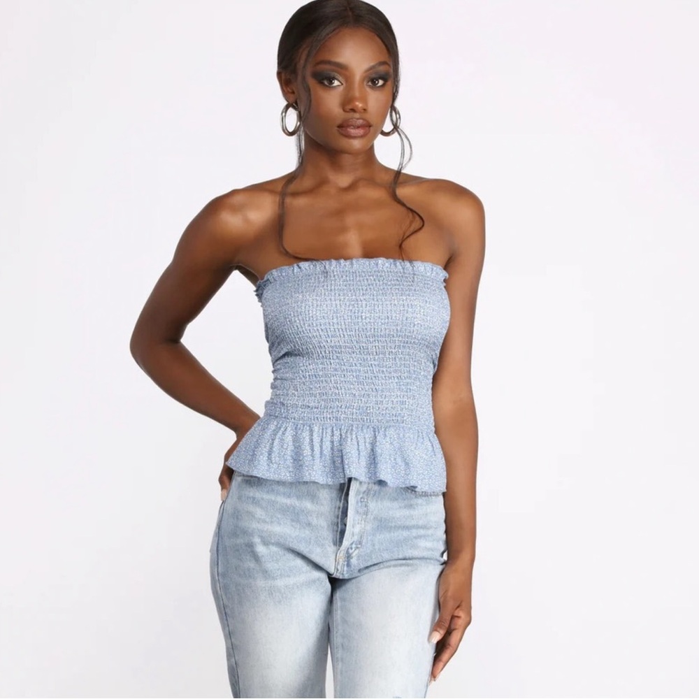 AE DENIM TUBE TOP